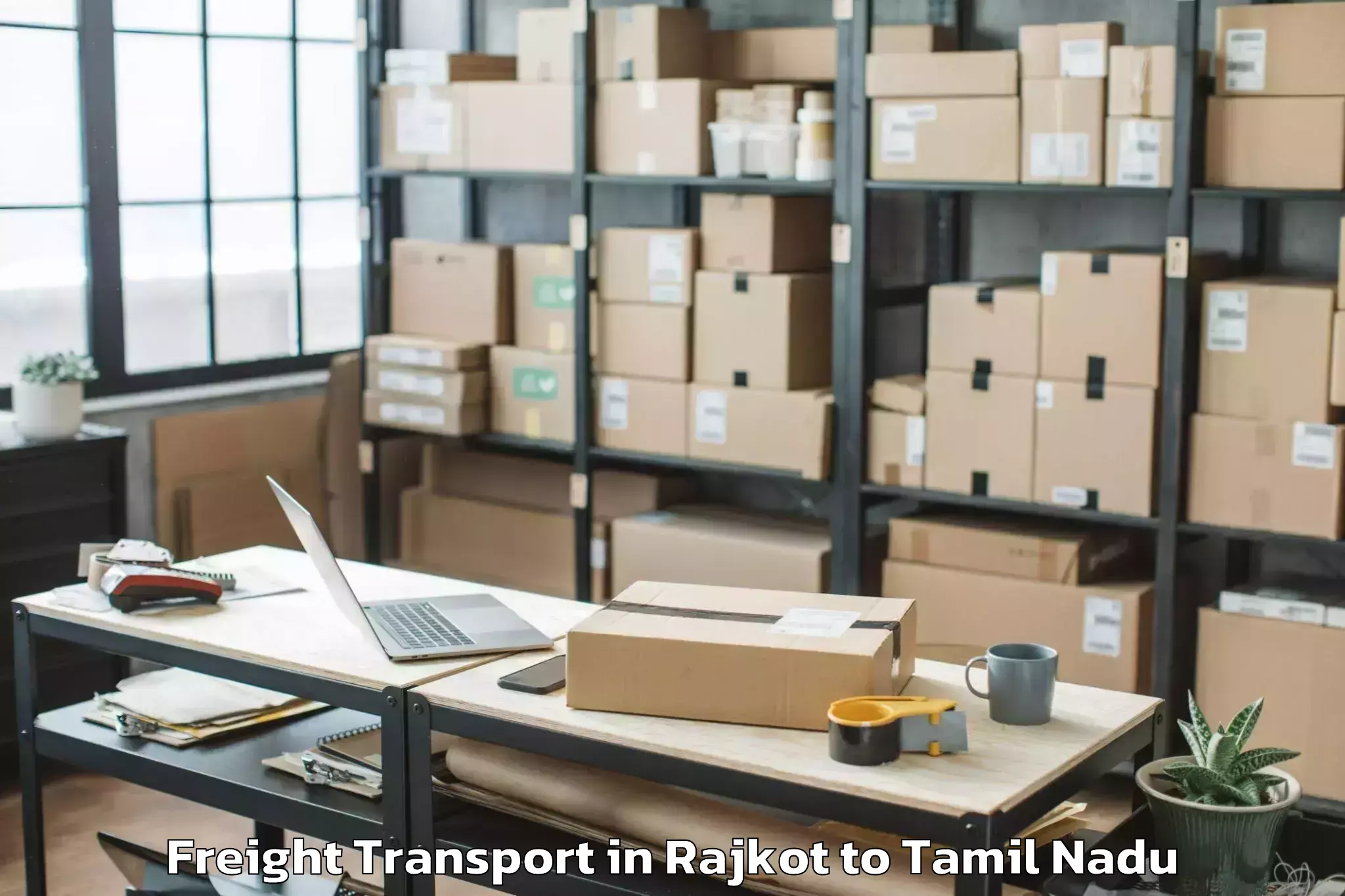 Book Rajkot to Alwa Tirunagari Freight Transport